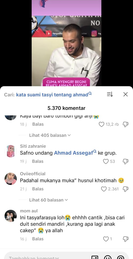 Komentar Warganet Sebut Ahmad Cocok dengan Safno
